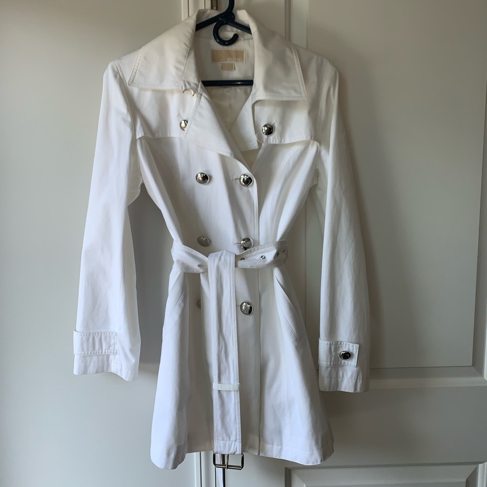 Michael Kors White Trench Coat